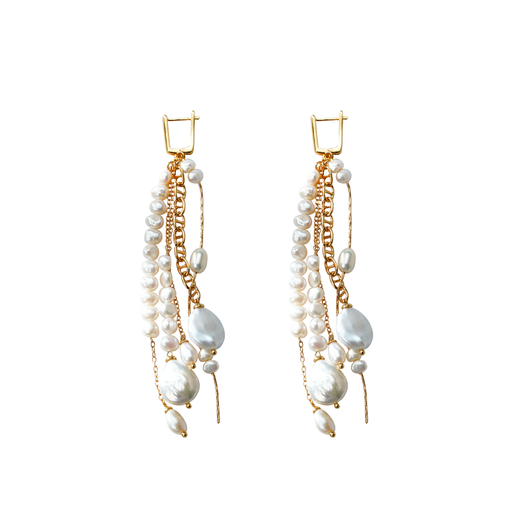 The Cascada Multi-Strand Baroque Pearl Drops