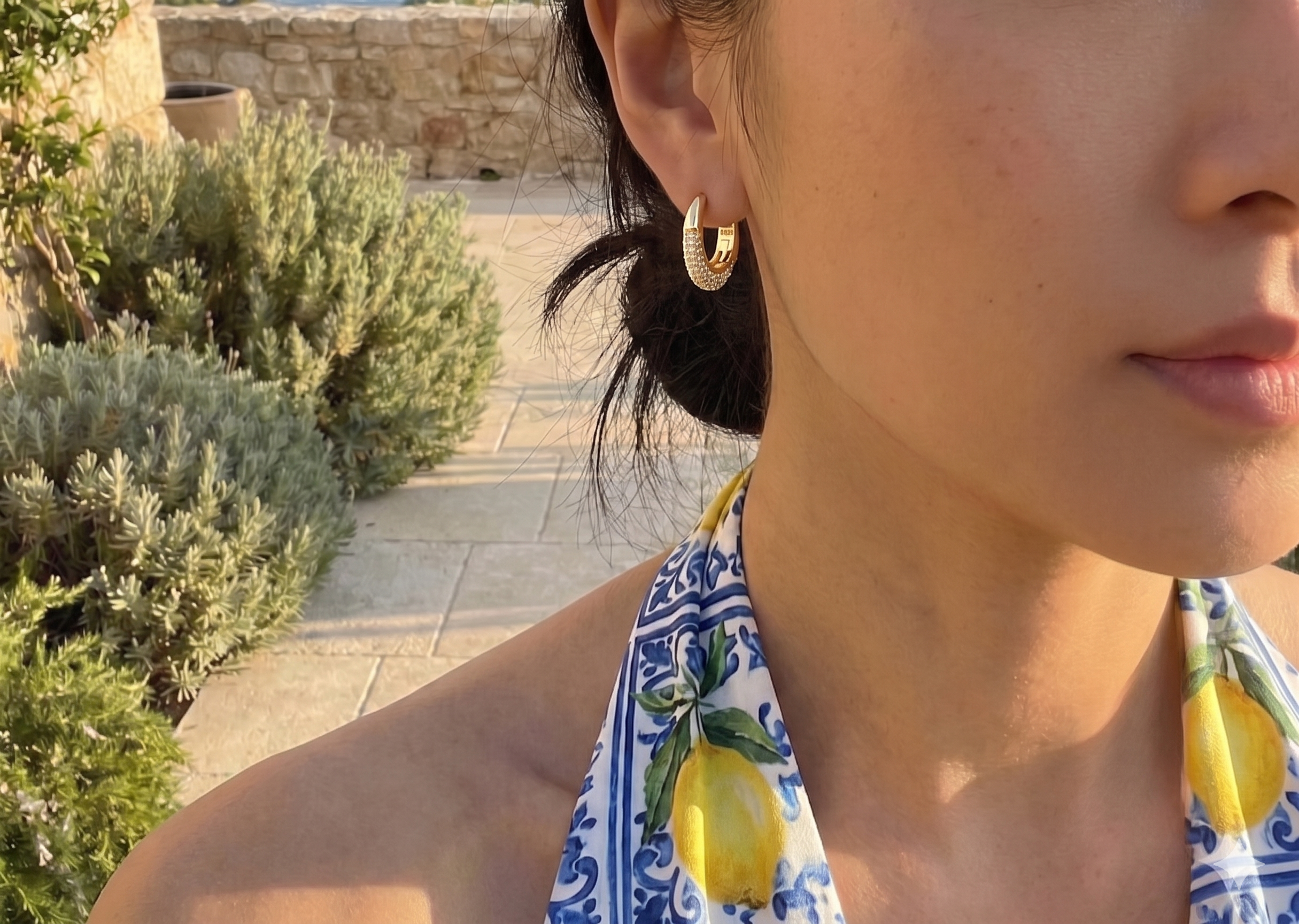 Lumina Huggies Loop Earrings