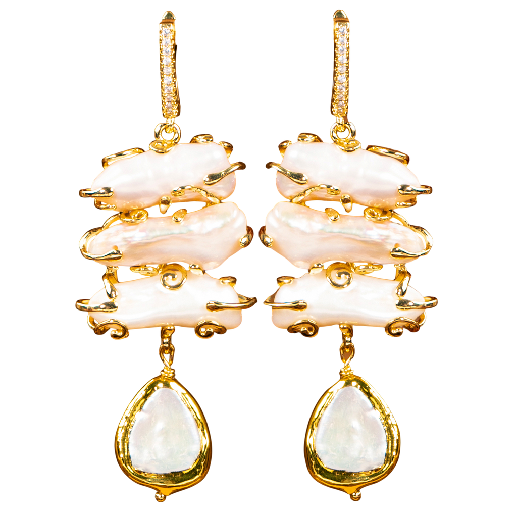 Grand Baroque Tiered Earrings