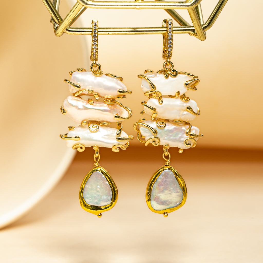 Grand Baroque Tiered Earrings