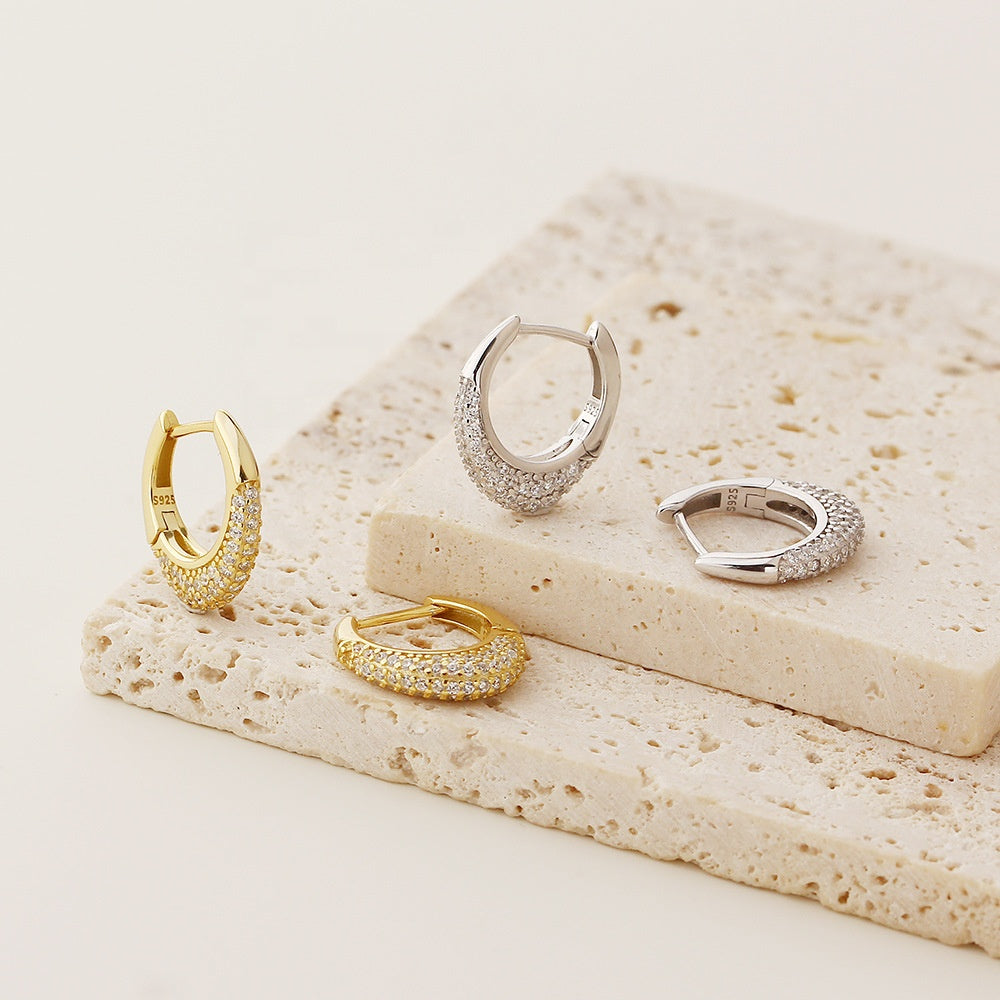 Lumina Huggies Loop Earrings