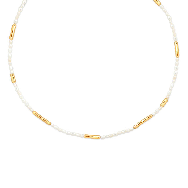 Shoreline Seed Pearl Necklace