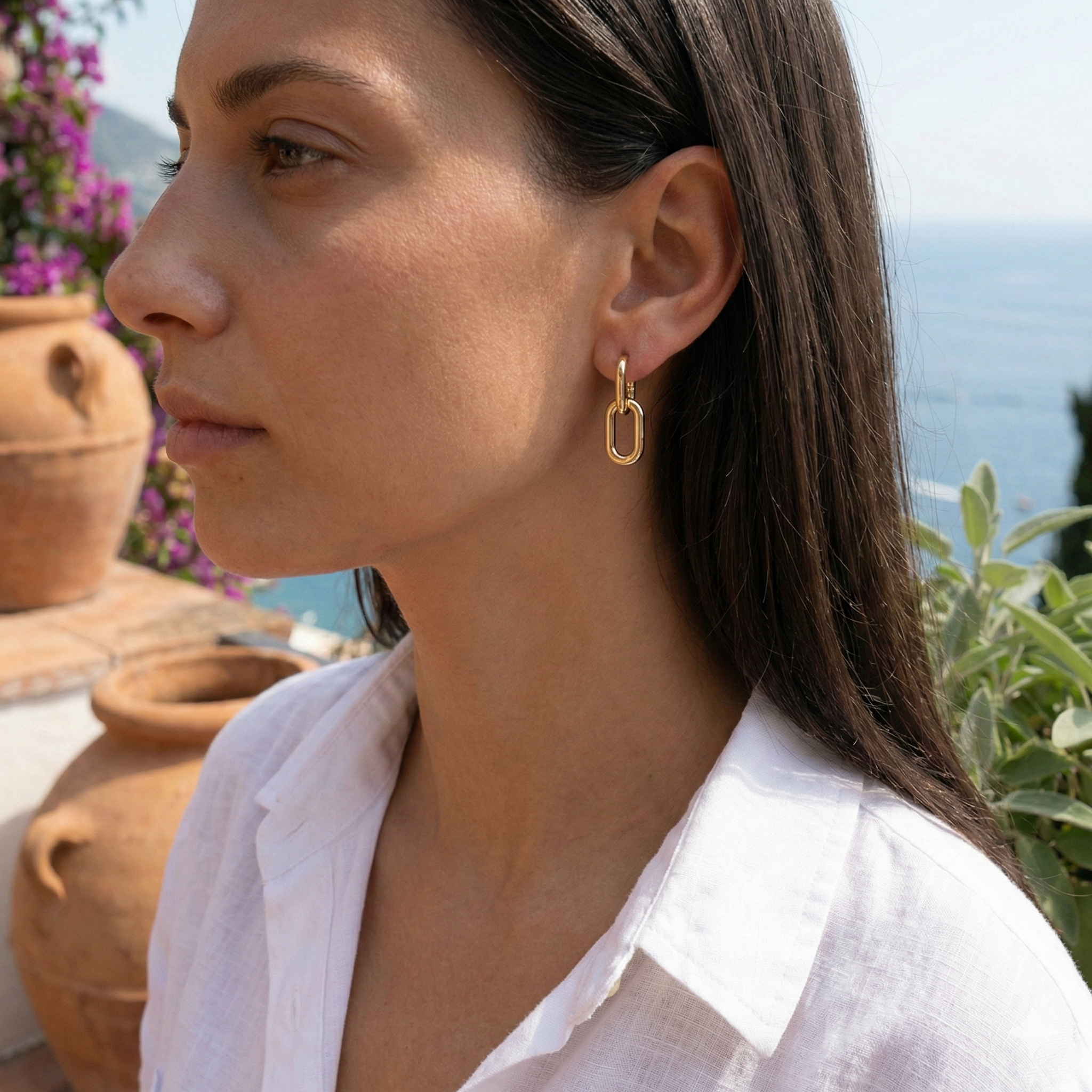 Voyager Double Link Earrings